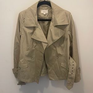 Cute spring short trench jacket